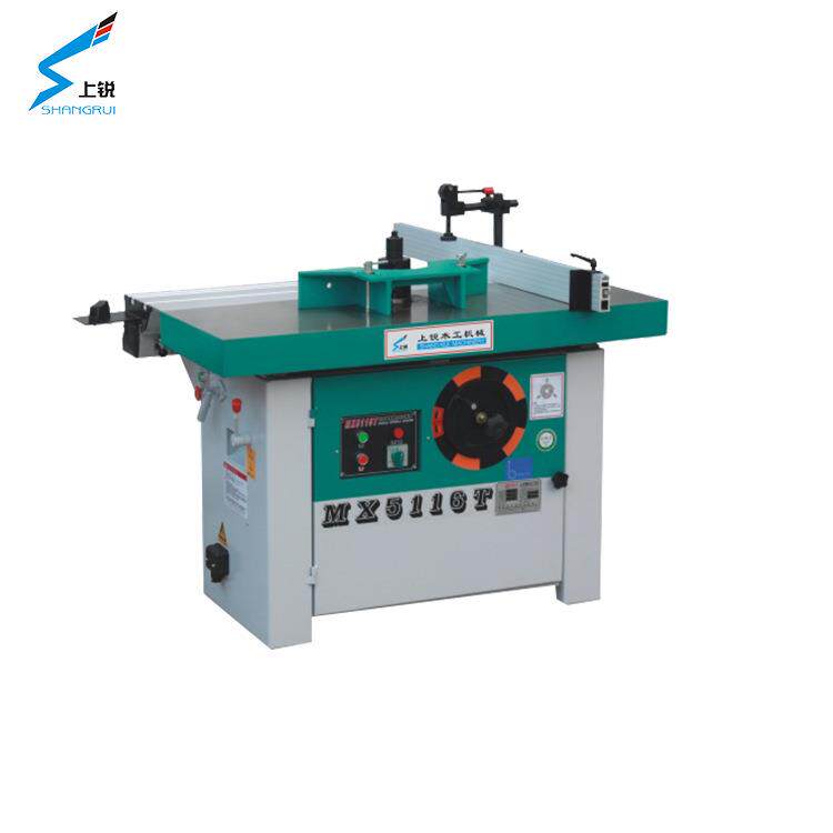 上锐立铣修边单轴铣床柜门镂铣线条开槽立式单轴倾斜推台木工铣床