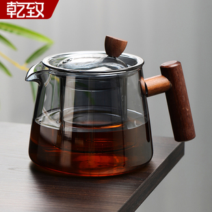 煮茶壶茶具 玻璃茶壶单壶家用耐高温过滤泡茶壶办公室茶水分离新款