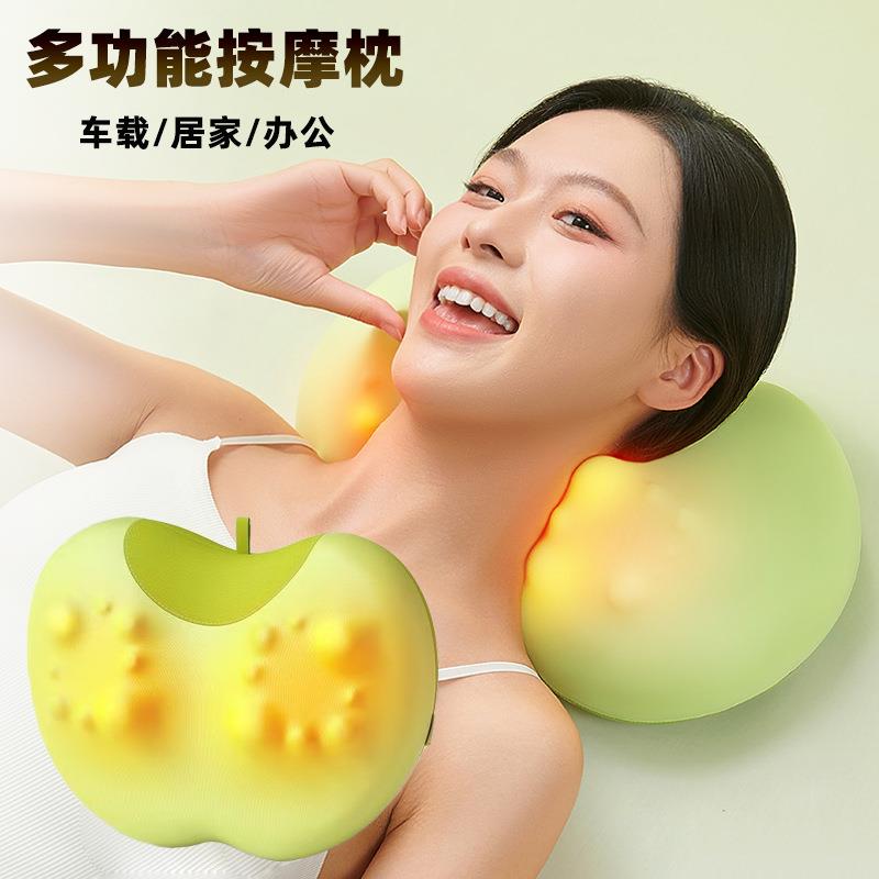 颈椎按摩枕背部腰部按摩仪器全身多功能家用肩颈揉捏靠垫