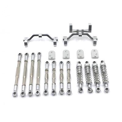 顽皮龙1/16C34C44遥控车金属升级改装配件拉杆避震器拉杆座