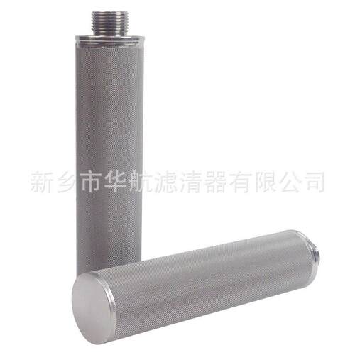 16L不钢8烧结毡滤芯烧结网滤芯4*2外DUU18径螺纹锈不锈钢滤网