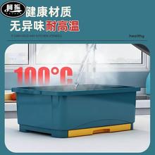 1VPR碗筷收纳盒大容量家用厨房餐具碗柜塑料防蟑螂密封透气沥水抽