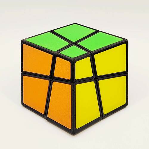 魔方宅3D打印压扁二阶魔方 Squished 2x2 Cube外观变型魔方222
