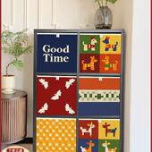 985多巴收纳筐大容大格子柜卡莱克量收纳箱抽屉柜客超厅五斗柜盒