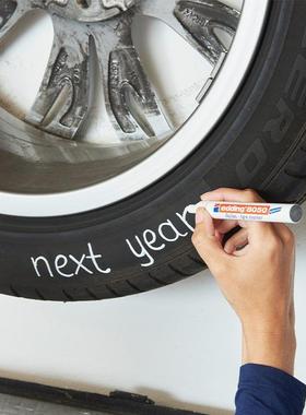 德国艾迪Edding80油50油性防水橡胶SKV胎车快干记号笔轮漆胎标识