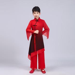 练功中国风武术服万女疆童 服025新款 正品 儿童古2典舞蹈服表演出装