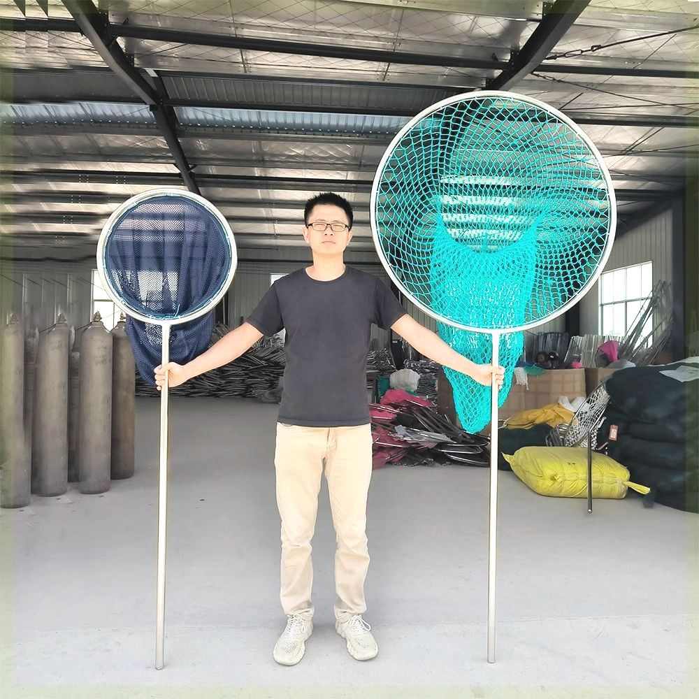 捞兜加大网口大号抄网黑坑大鱼青鱼捞虾鱼捞网不锈钢渔具