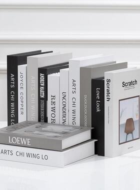 假书彷真书装饰品摆件酒柜现代简约客厅书架ins道具摆设北欧风格