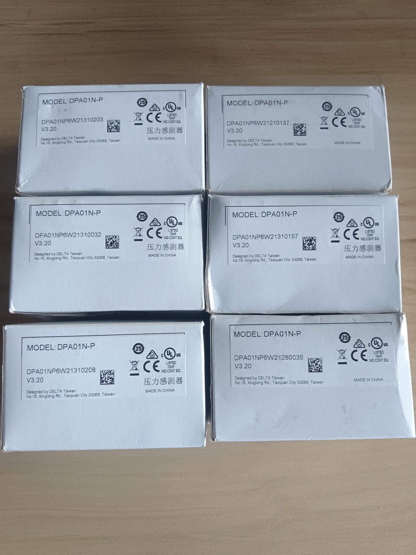 DOOA01N-P，台达数显压力表，全新原装未使用，单价12