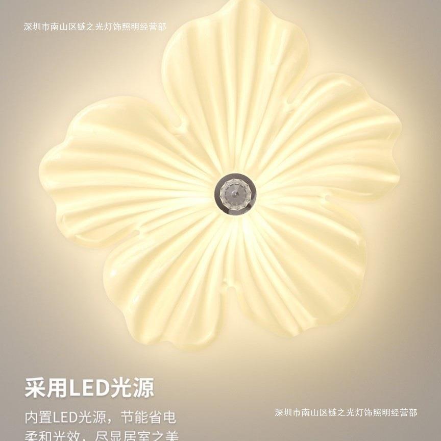 儿童房卧室灯女孩2025年新款简约现代房间灯护眼全光谱云朵吸顶灯