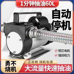 电动抽MYS油正反转抽油泵器2V4V220V自动启停加油泵柴1油2泵加油