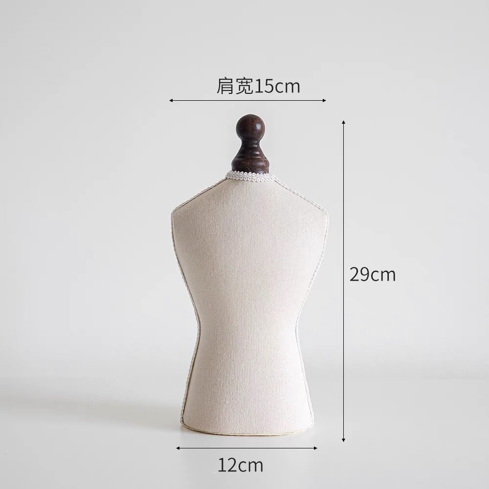 复古半身人像模特包布首饰展示架