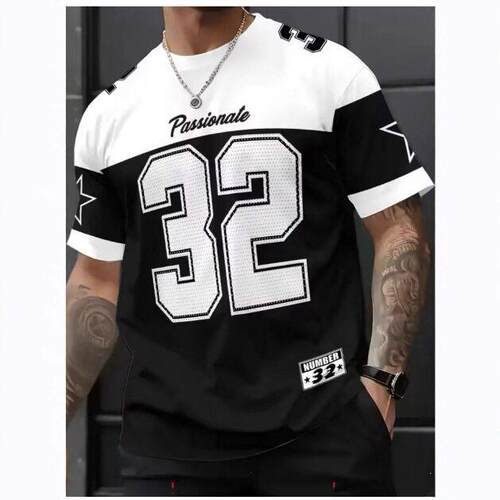 Men's Short Sleeve Shorts Set, Casual Round Neck T-Shirt