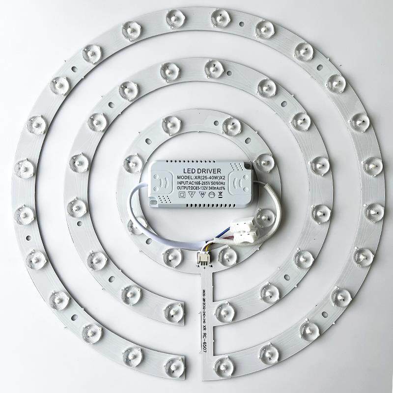 吸顶灯led灯芯透镜风扇灯光源三色变光灯板灯条风扇灯替换led灯芯,家装灯饰光源,LED灯板,淘宝优惠券,粉丝福利购,淘宝优惠卷