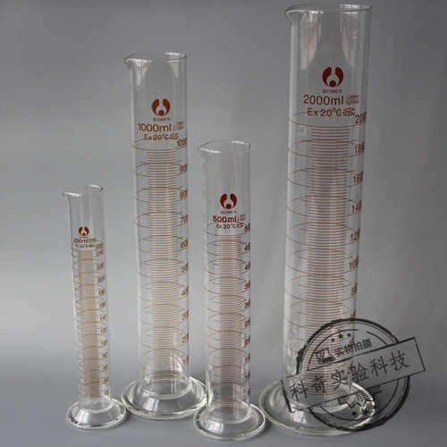 优质1000ml高硼硅量筒 厚壁量筒 玻璃量筒 1L实验室器皿 透亮