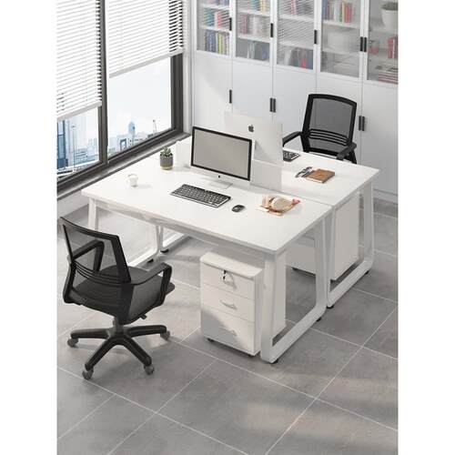 办公桌椅组合2人双人坐式面对面电脑桌简易办公室老板桌工作站