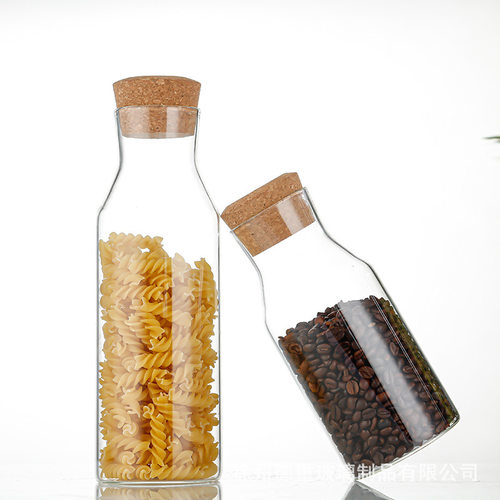 果汁饮料玻璃杯软木塞高颜饮料瓶