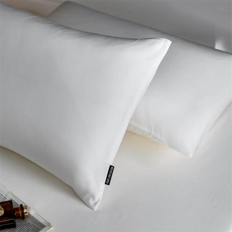 A类60支全棉纯色长绒棉枕头套信封式枕套白色深灰南通家纺床品