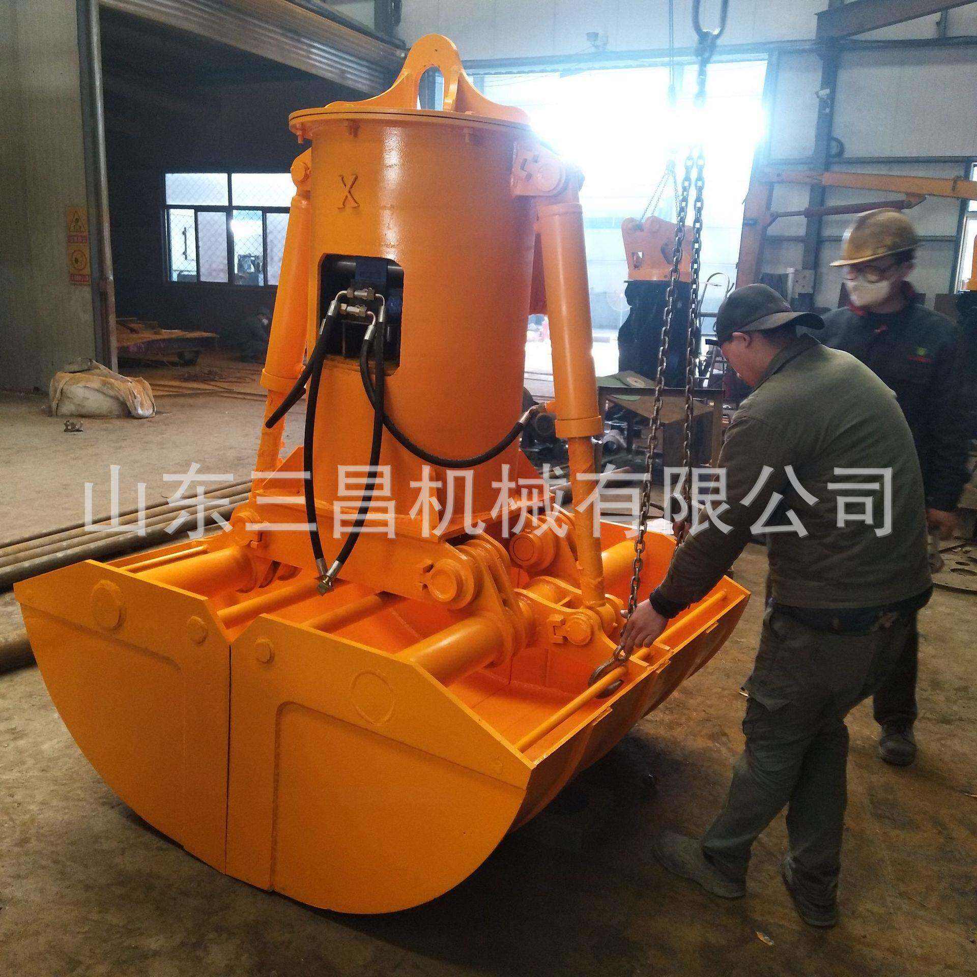 抓斗工业起重机配件行车不锈钢电动液压贝壳形抓斗多瓣抓斗