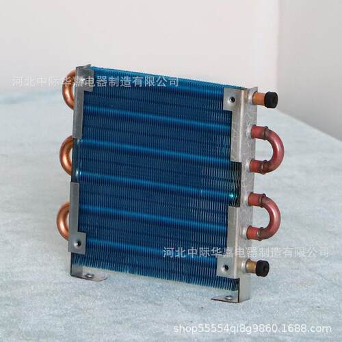 A款铜CP1x6散x12无品牌/翅0微型冷凝器迷你热器管片式风冷蒸发器