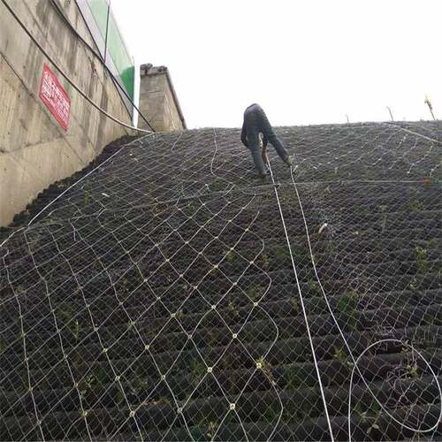GPS2  RX主护动石边坡防护网菱形护坡网SNS柔山体滑坡防性落环形