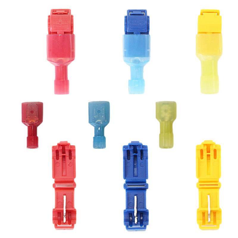 跨境货源360PCST型免破线夹尼龙插片6.3盒装蚂蚁夹主线分支接线夹