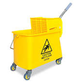 超宝单桶榨水车B 038 1家用酒店保洁车挤水桶墩布榨水车拖把桶20L