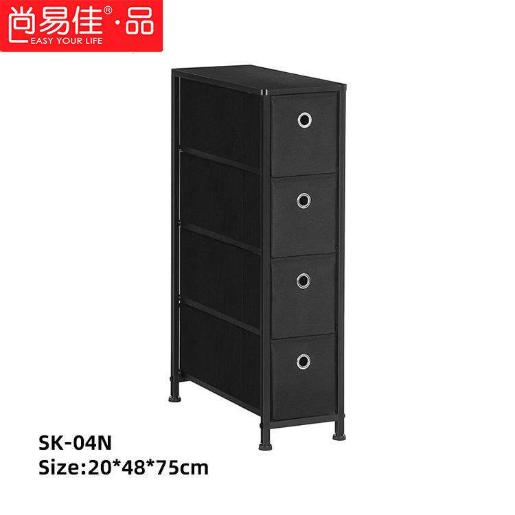 厂家可木抽屉收纳柜9抽大号梳妆无台纺布SK-049折叠多层钢置物架