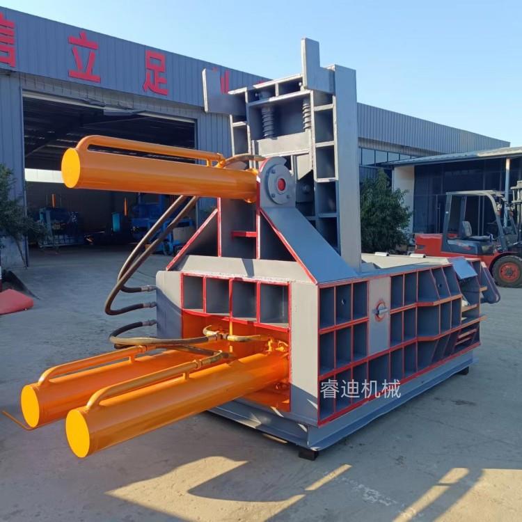 废铝边角料压块机全自动废金属铜线压块机废铝材液压打包机