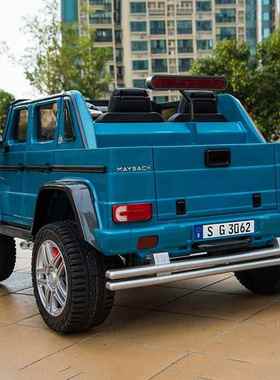 高档玩Lapu宝nes奔驰大G儿童电动车越野车轮遥控宝小孩可坐双人四