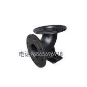 地上栓消火栓弯头底座室外栓配件 双法兰90°弯头弯管 消防栓弯头