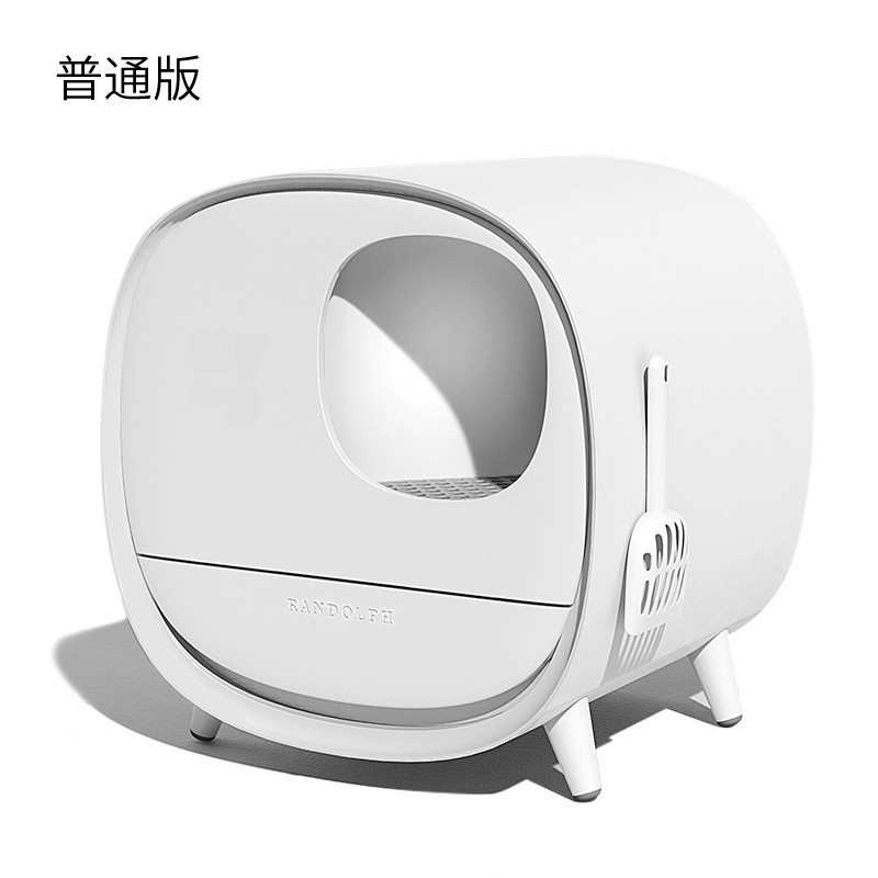猫踏板防外全封闭通道特大号抽屉式溅除臭猫用品砂盆智能厕所猫咪