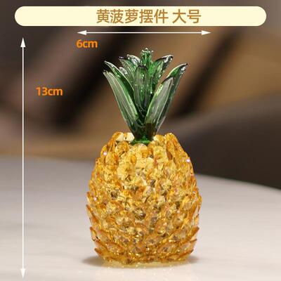 新款招财凤K9水晶梨客厅酒柜玄关摆轻奢档家居办公室桌面工件位装