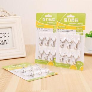Creative White Hooks, Set of 6, for Organizing and Storing i