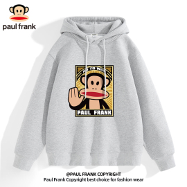 Paul Frank/大嘴猴美式复古卫衣男款连帽2024中学生潮牌外套