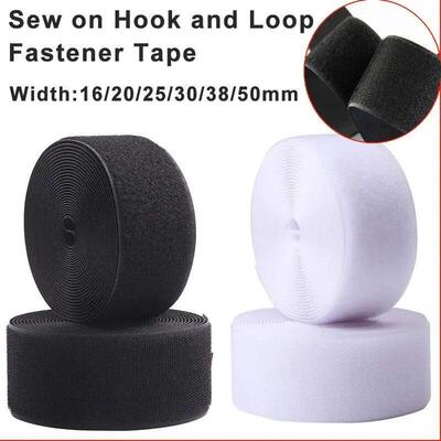 5Meters Sewing Touch Fastener Non-Adhesive Hook and Loop Fas