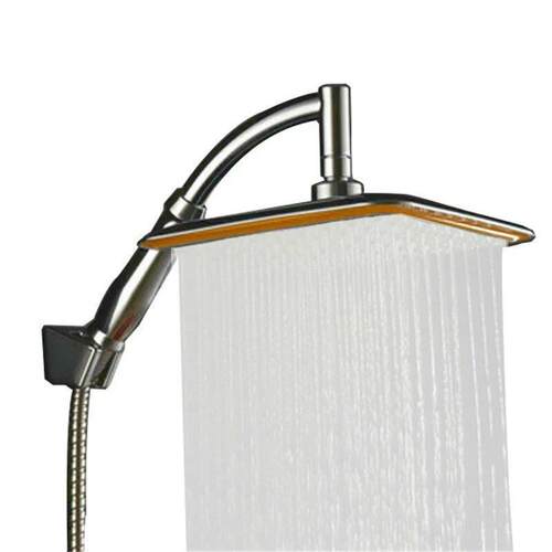 9 Inch Rotate 360 Degree Bathroom Rainfall Shower Head ABS C