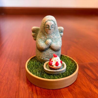 塞尔达传说海利亚女神石像鱼缸摆件海拉鲁保护神塞尔达周边守护神