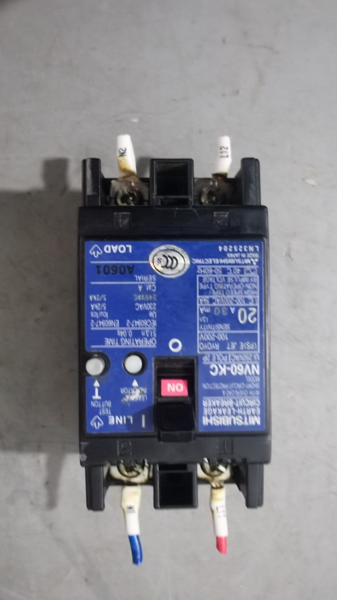 三菱漏电保护器NV60-KC，拆机成色好具体见图