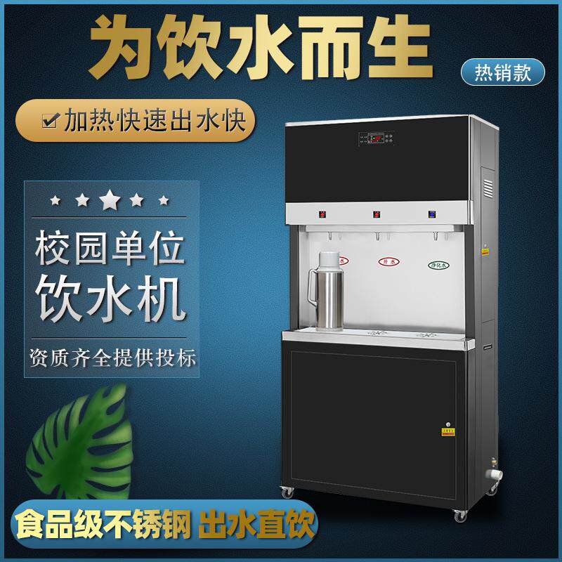 步进式开水器学校公共饮水机冷热款和温热款单位净水一体直饮机