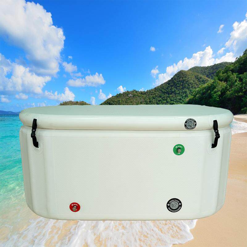 新款直销家用充气冰桶浴桶运动员降温pvc洗浴成人洗澡泡澡拉丝桶