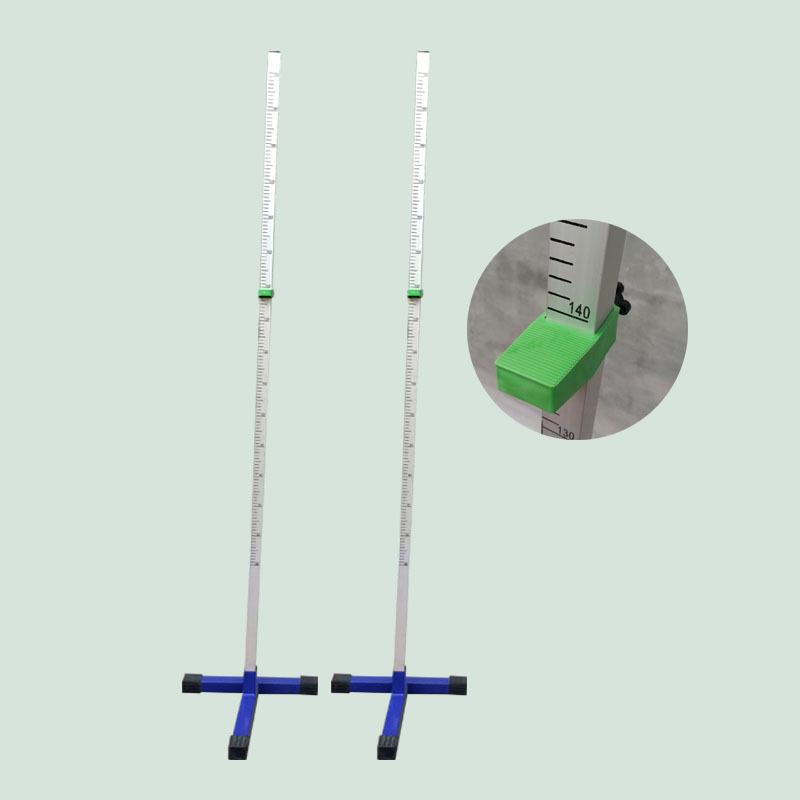 比赛移动款可调节全铝制跳高架T型简易铝合金跳高架学生用跳高架图片