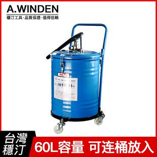 台湾稳汀气动黄油机HG-70手动加注机注油器590桶式自动高压黄油泵