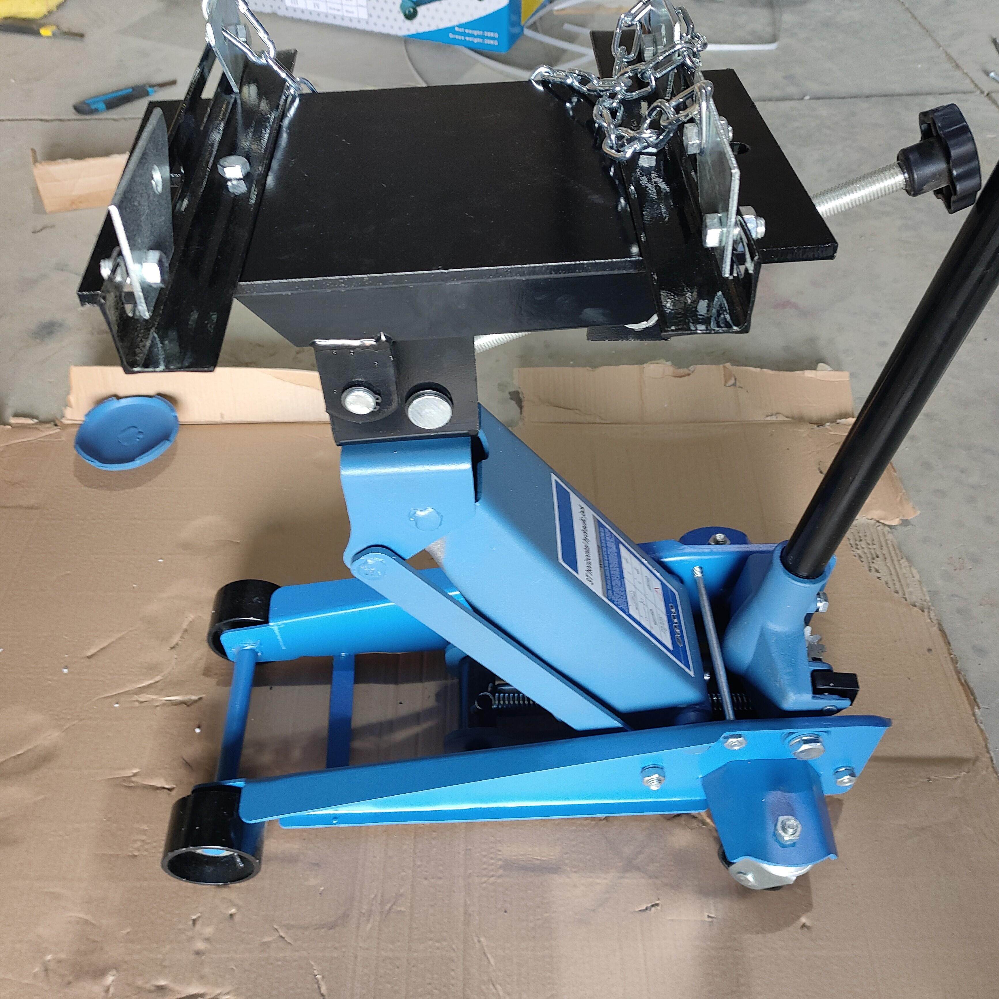 波箱顶变速箱托架托盘欧式3吨卧式千斤顶改装低位运送器汽修工具