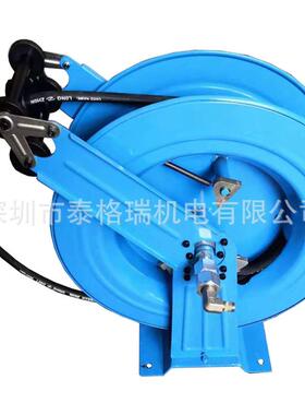 自动卷管器油管盘TGR90010S钢质双支撑耐高压自动伸缩卷盘绕管器