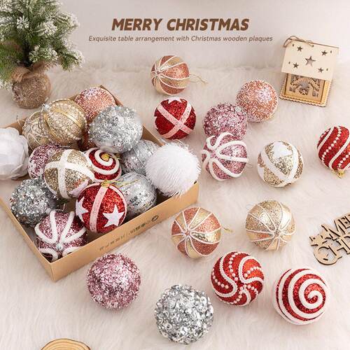 8pcs Christmas Tree Decor Ball Bauble Party Hanging 圣诞球