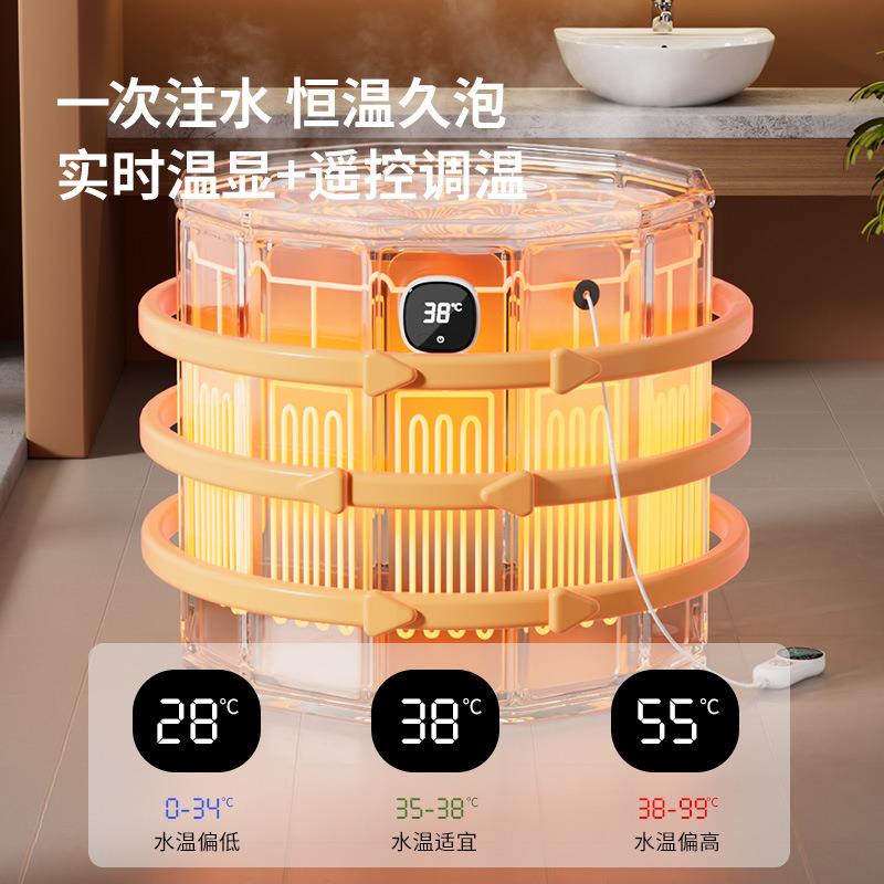折泡澡桶叠大澡人家用洗桶儿童人浴缸泡成浴桶可坐沐浴盆p深色浴