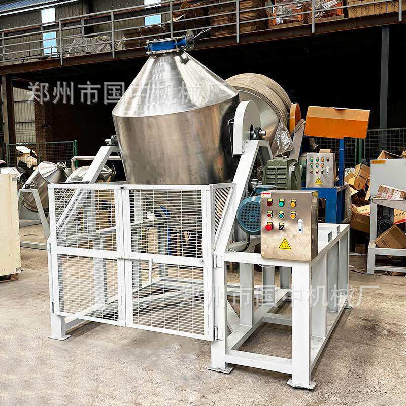 腰鼓式混合机化工粉剂混料机预混料混合罐304不锈钢双锥搅拌机