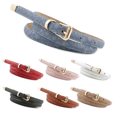 Fashion Thin Snake Belt For Women White Red Ladies Jeans Bel