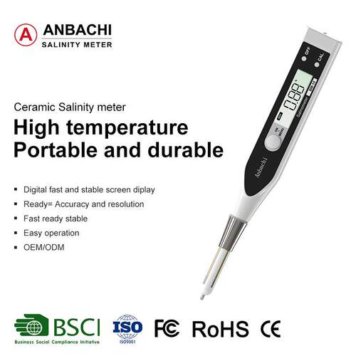 Anbachi Ceramic salinity meter Digital durable Portable